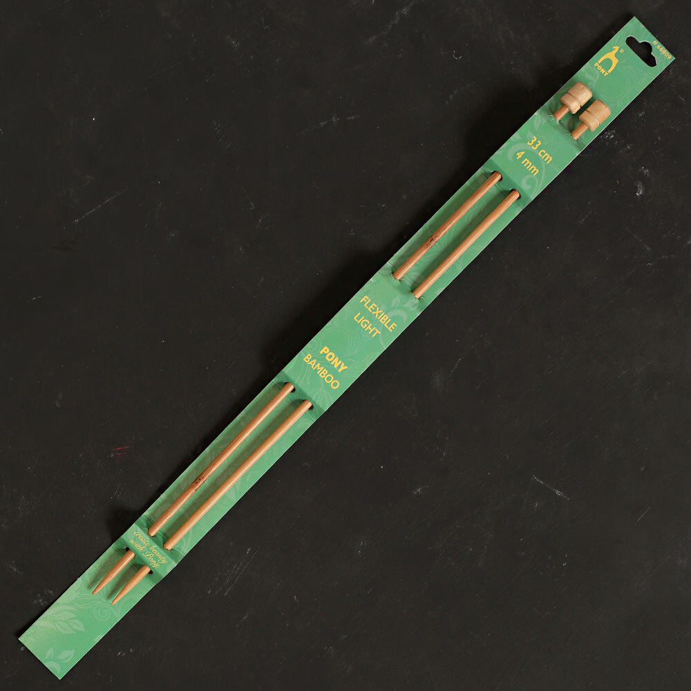 Pony Bamboo 4 mm 33 cm Bambu Örgü Şişi - 66809